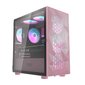 Darkflash DLM21 Mesh computer case (pink) цена и информация | Datoru korpusi | 220.lv