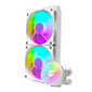 Darkflash DC240 PC Water Cooling ARGB 2x 120x120 (white) cena un informācija | Procesora dzesētāji | 220.lv