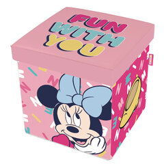 Minnie Mouse konteiners rotaļlietām/pufam цена и информация | Ящики для вещей | 220.lv
