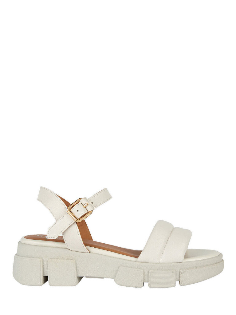 GEOX D Lisbona Off White 573231370 cena un informācija | Sieviešu sandales | 220.lv