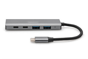 Adapteris Digitus DA-70245, 2x USB-A, 2x USB-C cena un informācija | Adapteri un USB centrmezgli | 220.lv