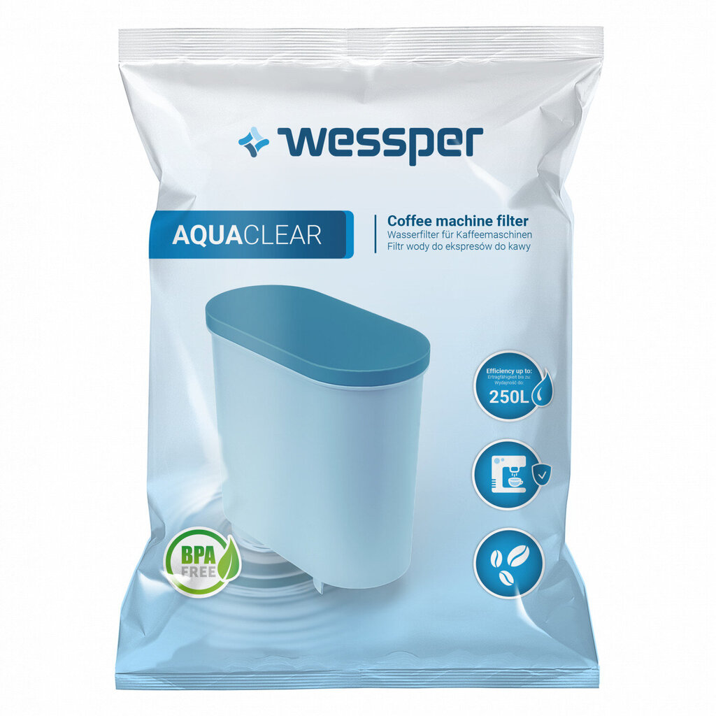 Wessper ūdens filtri Philips/Saeco kafijas automātiem, 5 gab. cena un informācija | Kafijas automātu piederumi | 220.lv