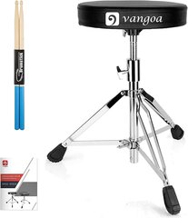 Vangoa Drum Stools, с толстым мягким носимым барабанным троном регулируемый барабанный трон стул трона цена и информация | Ударные инструменты | 220.lv