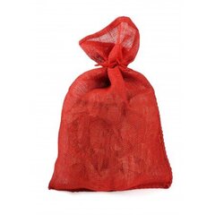 Sarkans džutas maisiņš 40x60 cm cena un informācija | Dāvanu saiņošanas materiāli | 220.lv