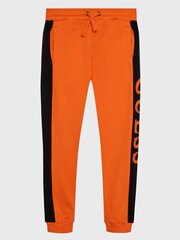 GUESS JEANS Logo Tape Regular Fit Bitter Orange 520915211 cena un informācija | Bikses zēniem | 220.lv