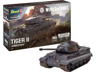 Revell - Tiger II Ausf. B "Königstiger" "World of Tanks", 1/72 konstruktors cena un informācija | Konstruktori | 220.lv