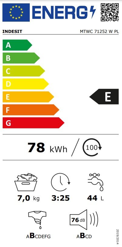 Indesit MTWC71252WPL cena un informācija | Veļas mašīnas | 220.lv