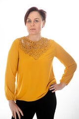 Блузка с кружевной кокеткой цена и информация | Женские блузки, рубашки | 220.lv