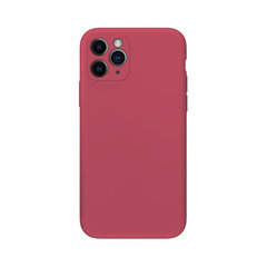 Silikona apvalks priekš iPhone 11 Pro (5,8″) – Kamēlija sarkana cena un informācija | Telefonu vāciņi, maciņi | 220.lv