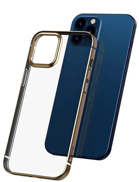 Silikona korpuss Baseus Shining Case (pret krišanas) zelta krāsā priekš iPhone 12/12Pro цена и информация | Telefonu vāciņi, maciņi | 220.lv