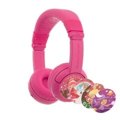 BuddyPhones kids headphones wireless PlayPlus (Pink) cena un informācija | Austiņas | 220.lv