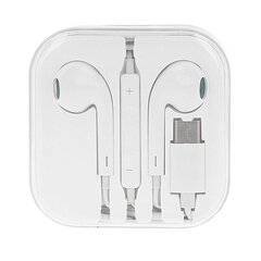 MEGA BASS earphones Type C white цена и информация | Наушники | 220.lv