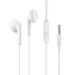 Borofone Earphones BM40 Sage with microphone white cena un informācija | Austiņas | 220.lv