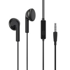 Borofone Earphones BM40 Sage with microphone black cena un informācija | Austiņas | 220.lv