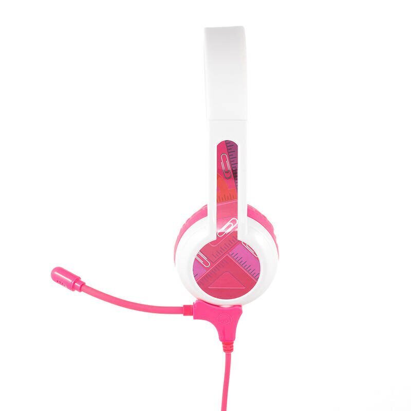 BuddyPhones kids headphones wired StudyBuddy (Pink) cena un informācija | Austiņas | 220.lv