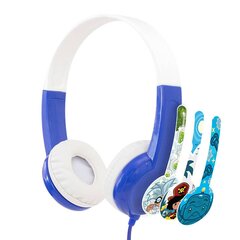 BuddyPhones kids headphones wired Discover (Blue) цена и информация | Наушники | 220.lv