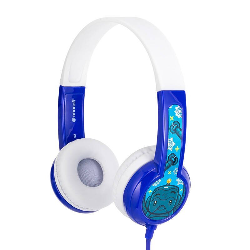 BuddyPhones kids headphones wired Discover (Blue) cena un informācija | Austiņas | 220.lv