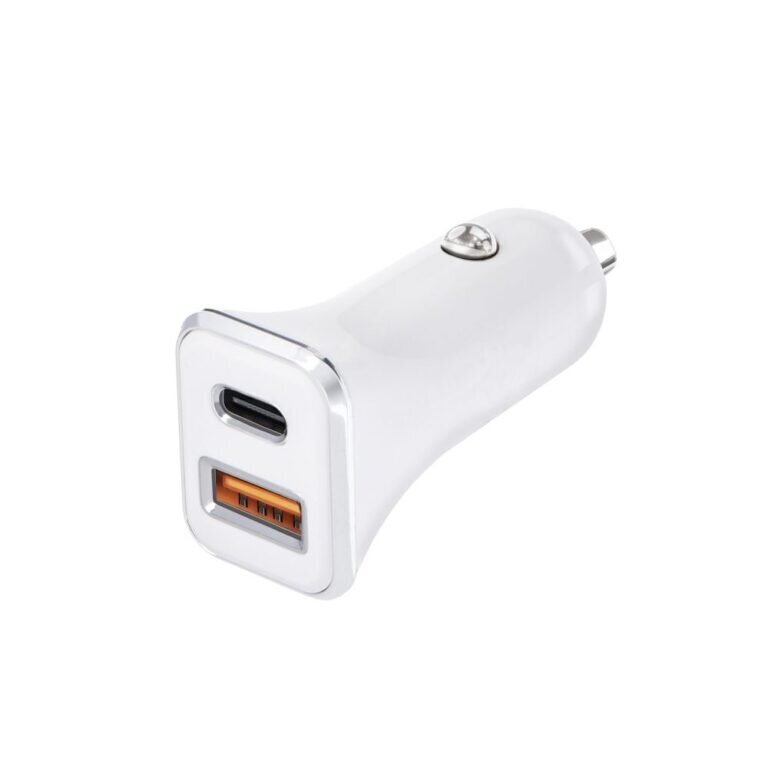 Auto lādētājs FORCELL USB 3.0 + USB C Quick Charging + Power Delivery PD20W 4A CC-QCPD01 cena un informācija | Lādētāji un adapteri | 220.lv