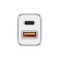 Auto lādētājs FORCELL USB 3.0 + USB C Quick Charging + Power Delivery PD20W 4A CC-QCPD01 cena un informācija | Lādētāji un adapteri | 220.lv