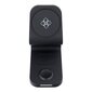 3in1 MagSafe Bezvadu lādētājs B16 iPhone + Apple Watch + AirPods (15W) - Melns cena un informācija | Lādētāji un adapteri | 220.lv