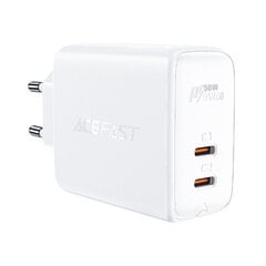Адаптер питания ACEFAST 2 x USB-C QC4.0 PD (45W) - Белый цена и информация | Зарядные устройства для телефонов | 220.lv
