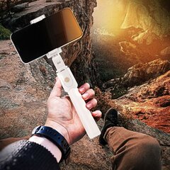 Селфи-палка Blun со штативом и пультом управления - Белый цена и информация | Моноподы для селфи («Selfie sticks») | 220.lv