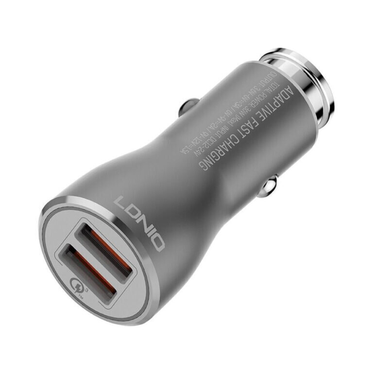 Auto lādētājs LDNIO C407Q Quick Charge 3.0 + 2x USB 3A + USB kabelis cena un informācija | Lādētāji un adapteri | 220.lv