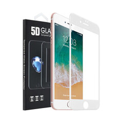 Защитное стекло 5D для экрана iPhone 7/8/SE (4,7") - Белый цена и информация | Защитные пленки для телефонов | 220.lv