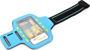 Браслет Platinet Sport для смартфона, голубой со светодиодной подсветкой цена и информация | Другие товары для фитнеса | 220.lv