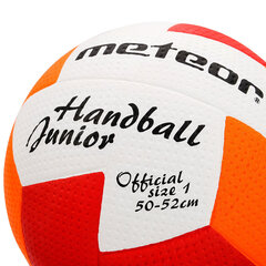 Handbola bumba Meteor Nuage junior 1 orange / red cena un informācija | Handbols | 220.lv