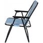 Saliekams tūristu krēsls ar roku balstiem 52x44x75cm zilām līnijām цена и информация |  Tūrisma mēbeles | 220.lv