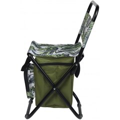 Jungle Light saliekamais makšķerēšanas krēsls ar atzveltni un somu zem sēdekļa cena un informācija | Tūrisma mēbeles | 220.lv