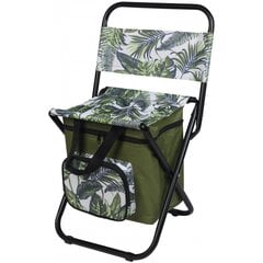 Jungle Light saliekamais makšķerēšanas krēsls ar atzveltni un somu zem sēdekļa cena un informācija | Tūrisma mēbeles | 220.lv