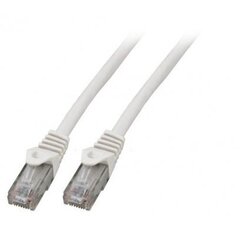 Savienojuma kabelis CAT6 0,25 m, balts cena un informācija | Kabeļi un vadi | 220.lv