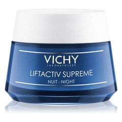 VICHY Liftactiv Supreme pretnovecošanās nakts krēms 50 ml cena un informācija | Sejas krēmi | 220.lv