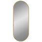 vidaXL sienas spogulis, zelta krāsā, 60x25 cm, ovāls цена и информация | Spoguļi | 220.lv