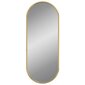 vidaXL sienas spogulis, zelta krāsā, 60x25 cm, ovāls cena un informācija | Spoguļi | 220.lv