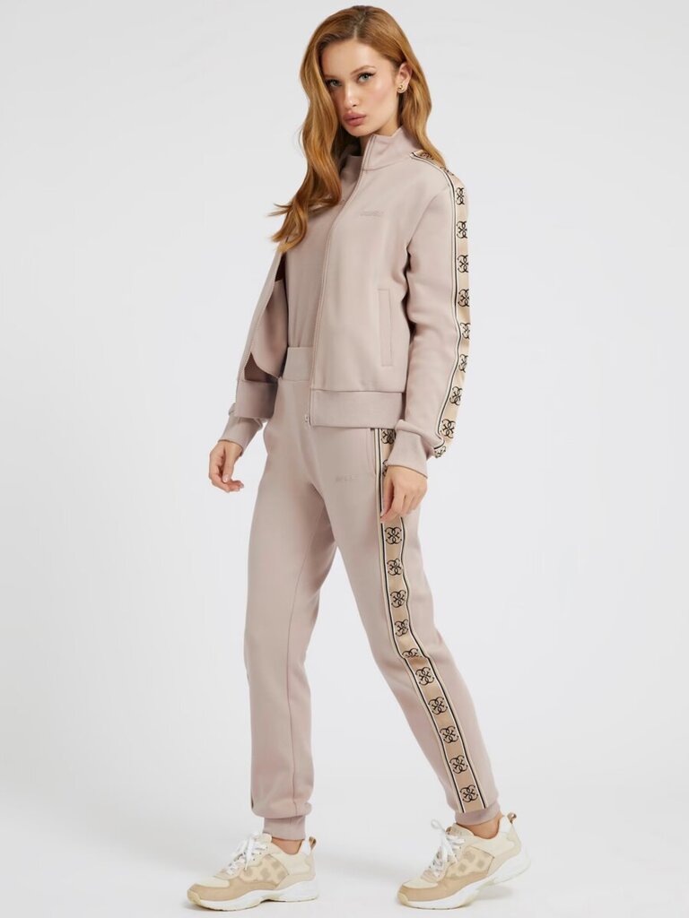 GUESS JEANS Britney Jogger Posh Taupe 563935167 cena un informācija | Bikses sievietēm | 220.lv