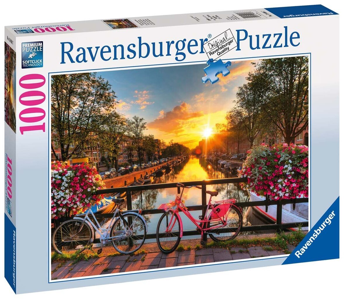 Puzle Ravensburger Amsterdamas velosipēdi, 1000 d. цена и информация | Puzles, 3D puzles | 220.lv