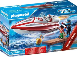 Laiva Playmobil Speedboat 70744, 24 d. cena un informācija | Konstruktori | 220.lv