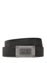 GUESS JEANS Rivet Placket Jet Black 563934665 cena un informācija | Vīriešu jostas | 220.lv