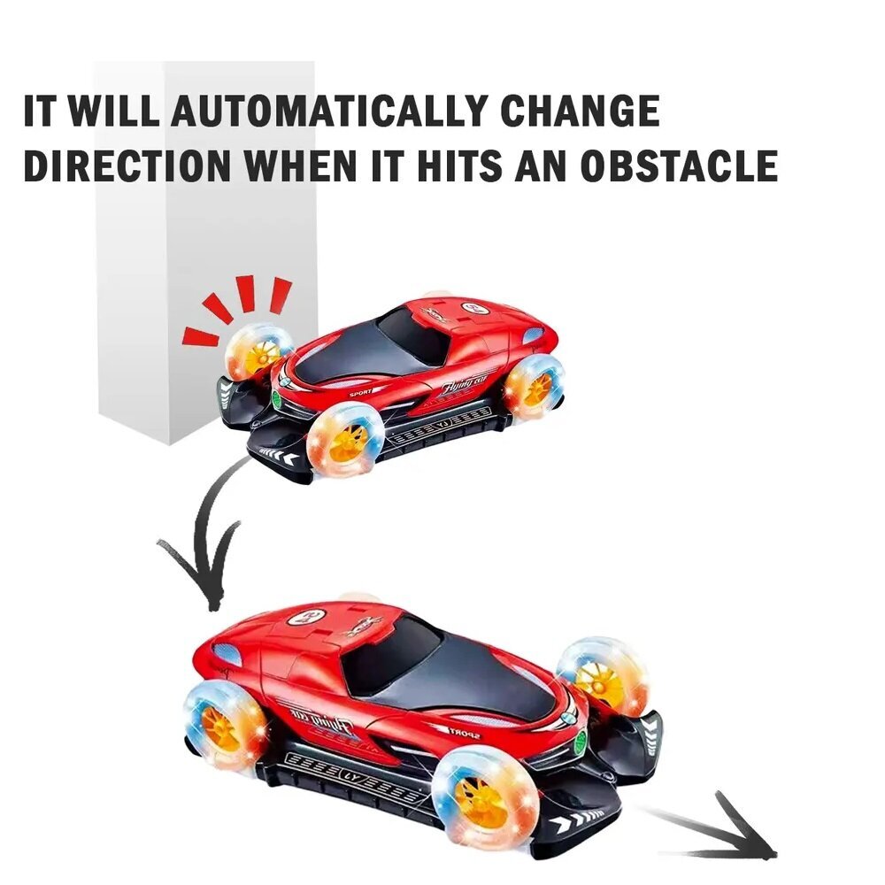 360° rotējoša automašīna (sarkana) cena un informācija | Rotaļlietas zēniem | 220.lv