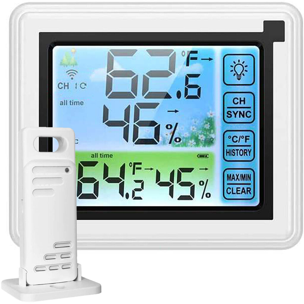 Meteostacija ar ekrānu un ārējo sensoru цена и информация | Meteostacijas, āra termometri | 220.lv