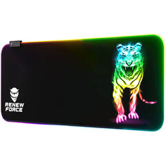 Коврик для игровой мыши RGB LED 80 x 30см тигр цена и информация | Мыши | 220.lv