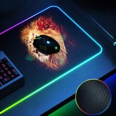 Игровой коврик для мыши с RGB-подсветкой 80 x 30 см, лев цена и информация | Мыши | 220.lv