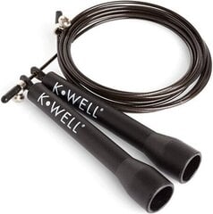 Скакалка Kwell, черная цена и информация | Скакалка Tunturi Pro Adjustable Speed Rope | 220.lv