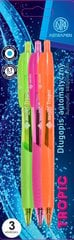 Автоматическая ручка Astra tropic 0,7 мм 3 шт. цена и информация | Письменные принадлежности | 220.lv