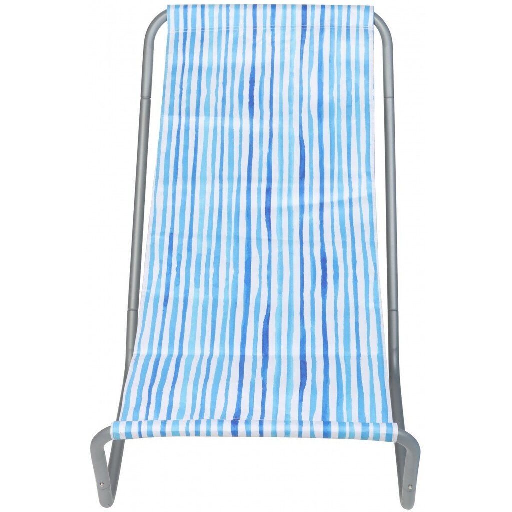 Saliekams dārza un pludmales zvilnis Enero Camp, zils cena un informācija | Sauļošanās krēsli | 220.lv