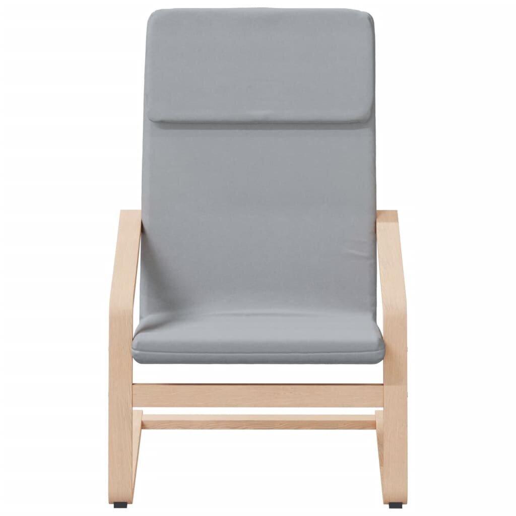 vidaXL atpūtas krēsls, gaiši pelēks audums цена и информация | Atpūtas krēsli | 220.lv