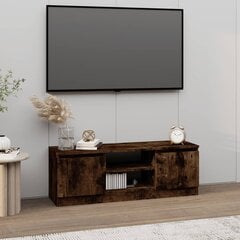 TV skapis ar durvīm, dūmozols, 102x30x36cm cena un informācija | TV galdiņi | 220.lv